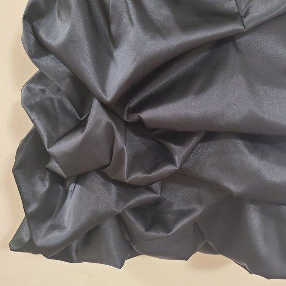 NWT FOXY JEANS COUTURE Sexy Mini Black Strapless Satin Formal Dress - Limited Ed - Picture 3 of 10